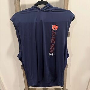Under Armour Auburn Tigers Blue Sleeveless Workout Top